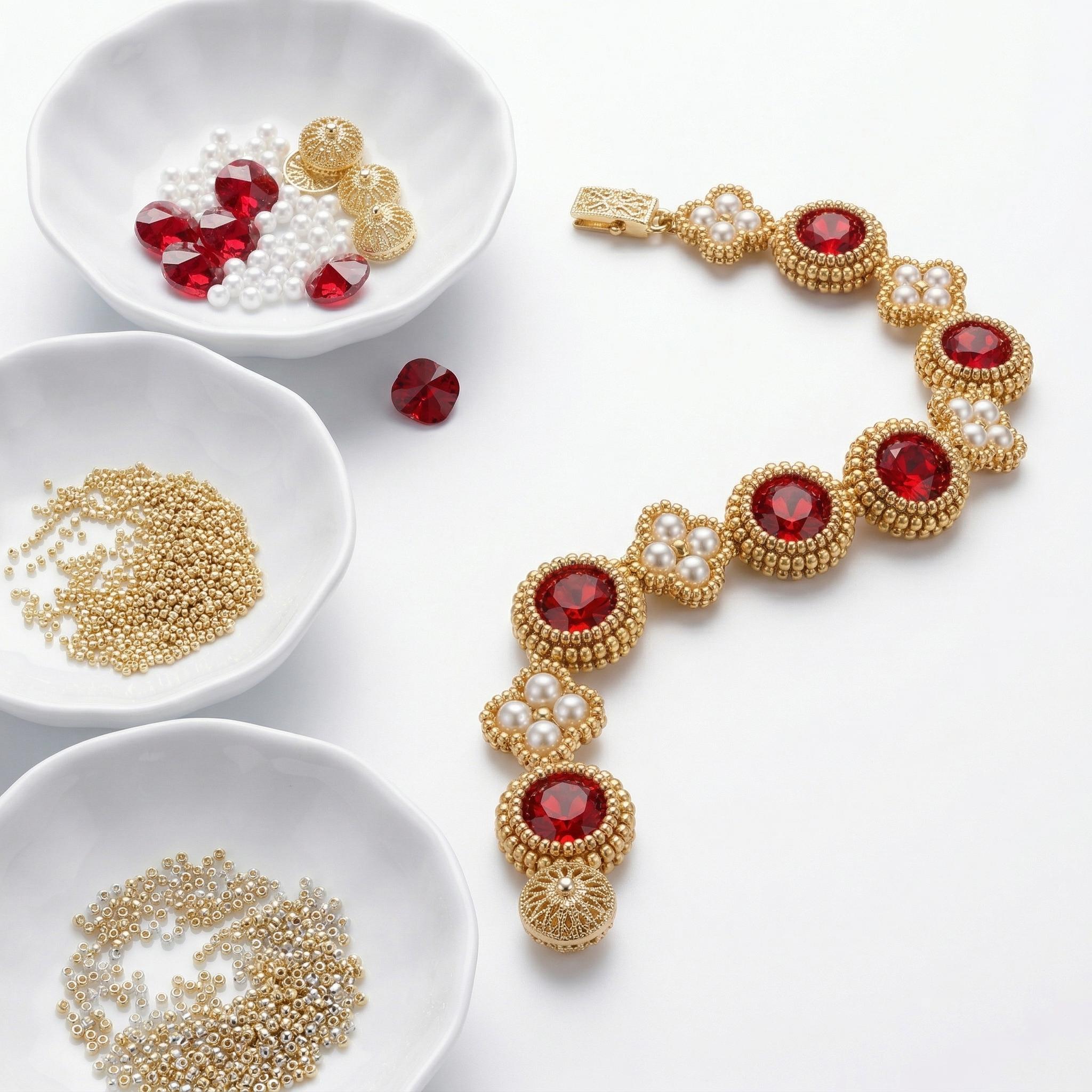 Jewelry Making Party For Adults - ชุดทำสร้อยข้อมือ DIY สำหรับผู้ใหญ่ - ชุดออลอินวันพร้อมลูกปัดคุณภาพดี ด้าย