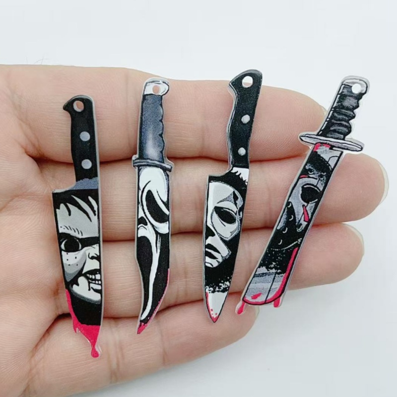 Jewelry Making Hobby - อะคริลิกสำหรับทำเครื่องประดับฮาโลวีน 10 ชิ้น จี้ DIY ต่างหู