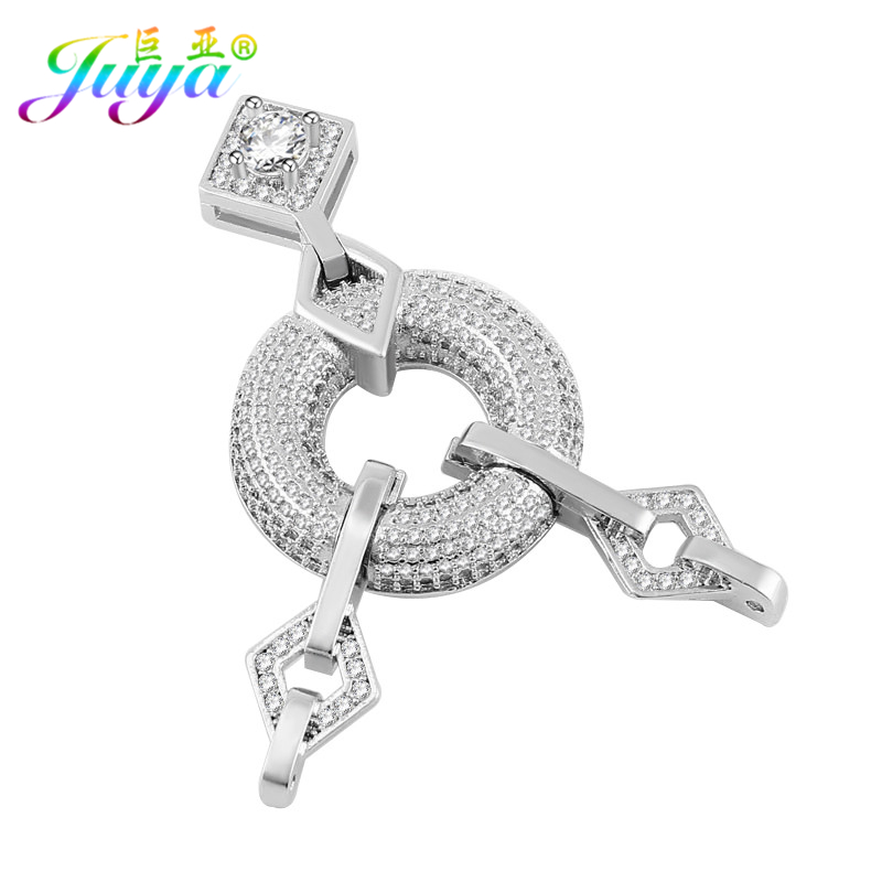 Jewelry Making Beads - Juya DIY เครื่องประดับส่วนประกอบเรขาคณิต Fastener Clasp Connector