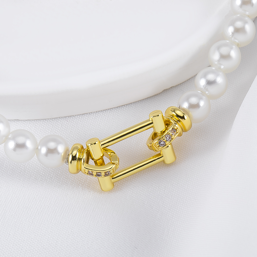 Jewelry Making Beads - ตัวล็อกแบบสี่เหลี่ยมผืนผ้าชุบทอง 14K ทำจากทองเหลือง ประดับมุก สำหรับทำเครื่องประดับ เช่น