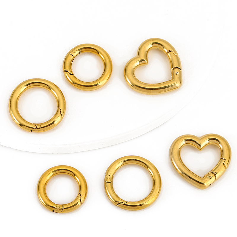 ตัวล็อกสแตนเลส 2 ชิ้น รูปหัวใจ - Jewelry Making Metal Supplies บทวิจารณ์และราคา