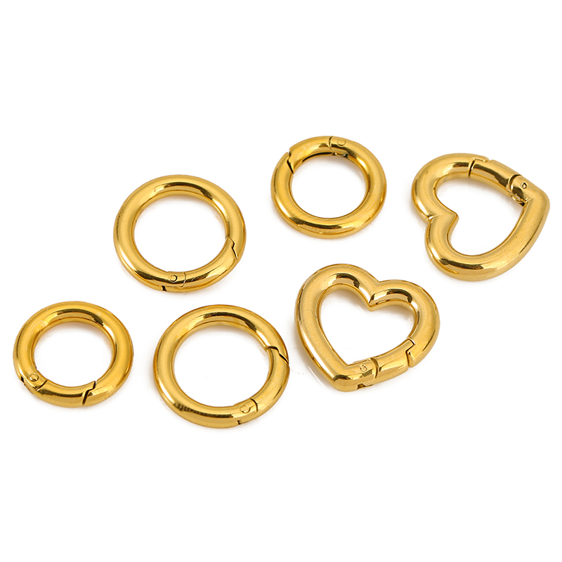 ตัวล็อกสแตนเลส 2 ชิ้น รูปหัวใจ - Jewelry Making Metal Supplies บทวิจารณ์และราคา