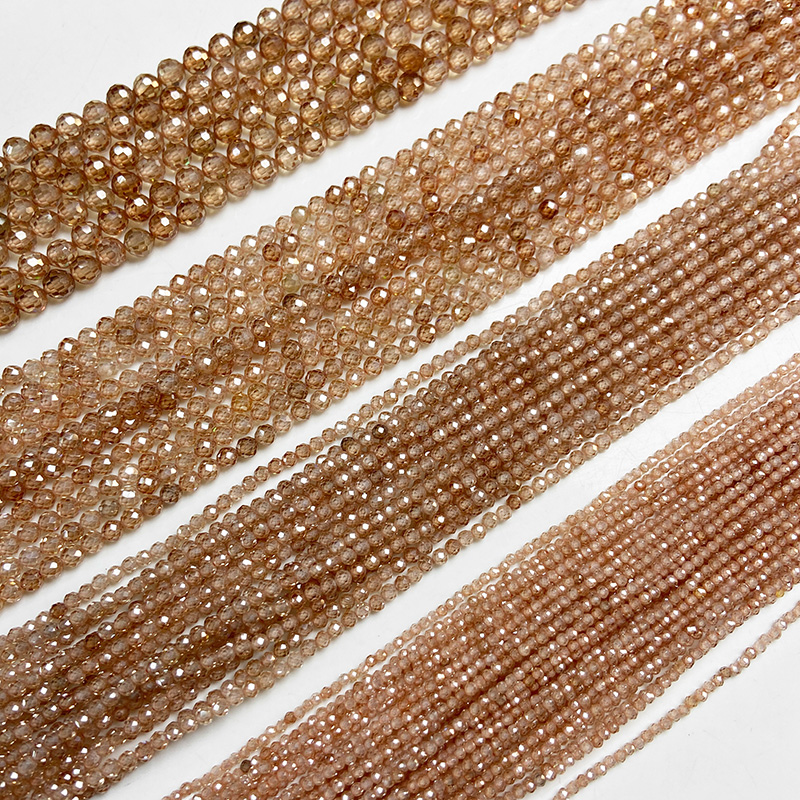 แชมเปญธรรมชาติ Faceted Zircon  - Seed Bead Tube บทวิจารณ์และราคา