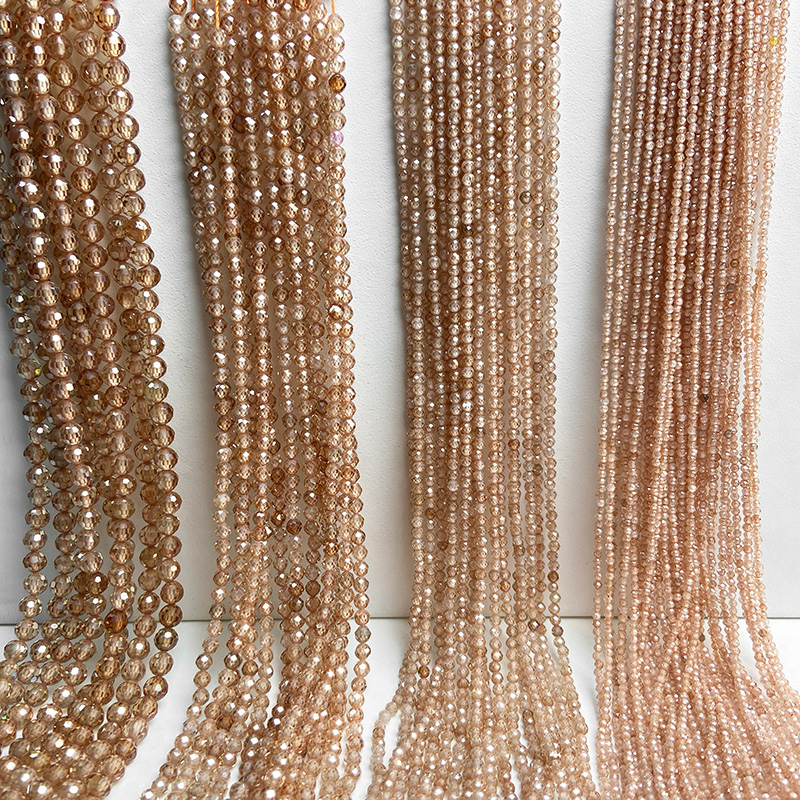 แชมเปญธรรมชาติ Faceted Zircon  - Seed Bead Tube บทวิจารณ์และราคา