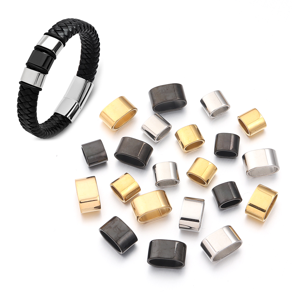 ลูกปัดสไลด์สแตนเลสแบบแบน 6 ชิ้ - Jewelry Making Beads บทวิจารณ์และราคา