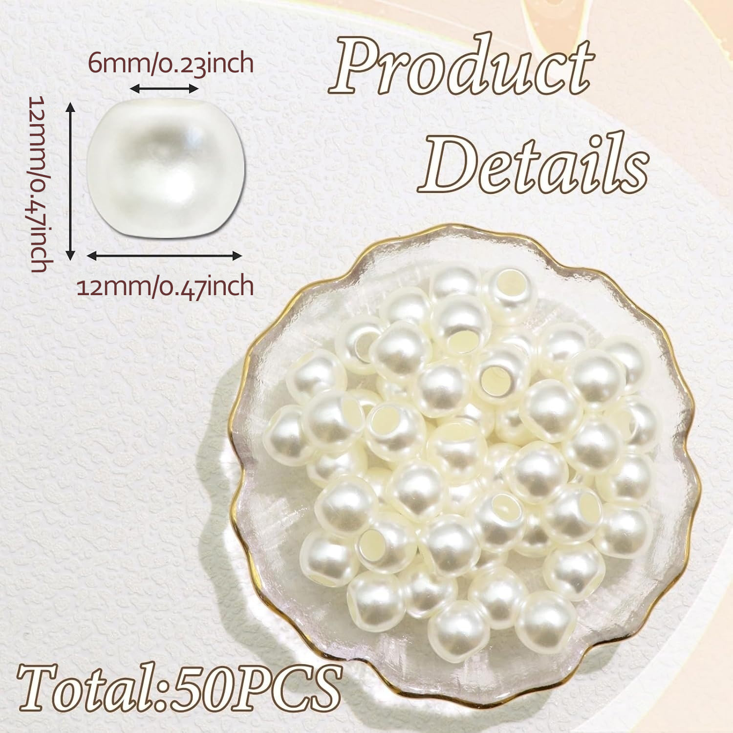 ลูกปัดผมสำหรับถักเปีย 50 ชิ้น  - Seed Bead Tube บทวิจารณ์และราคา