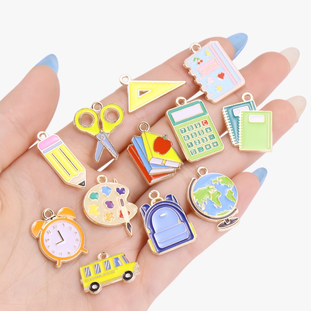 จี้เคลือบลายรถบัส กระเป๋าเป้ ด - Jewelry Making Guide Book บทวิจารณ์และราคา