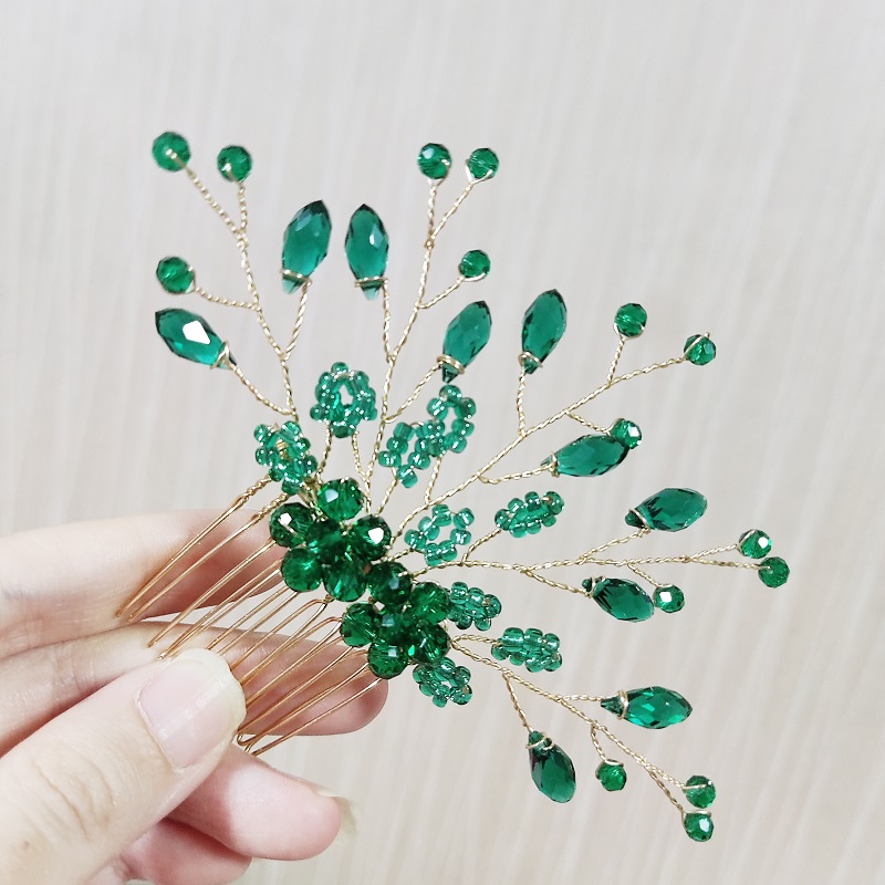 เครื่องประดับผม หวีผม สีเขียว  - Jewelry Making Party For Adults บทวิจารณ์และราคา