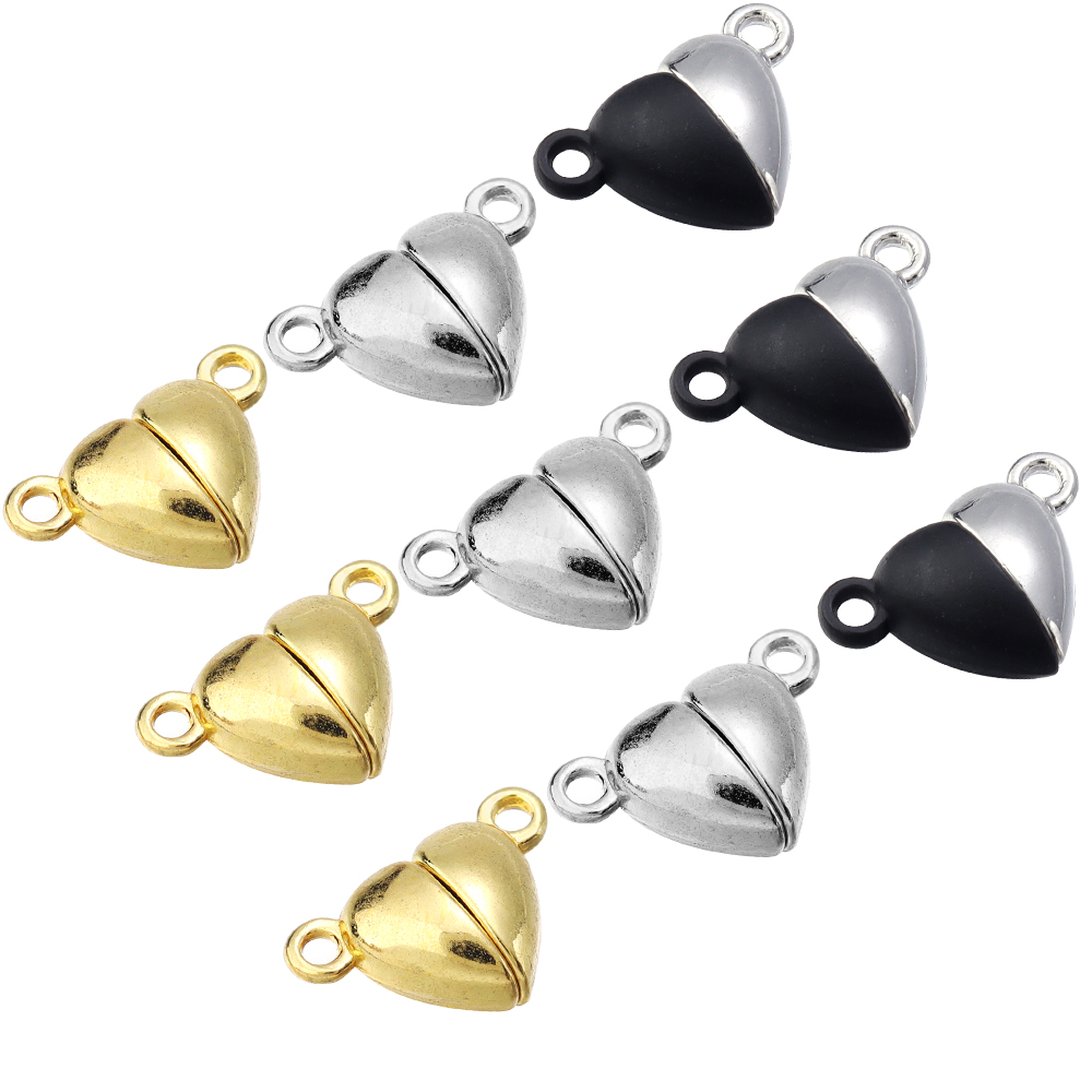 ตัวล็อคแม่เหล็กรูปหัวใจโลหะผสม - Jewelry Making Hobby บทวิจารณ์และราคา