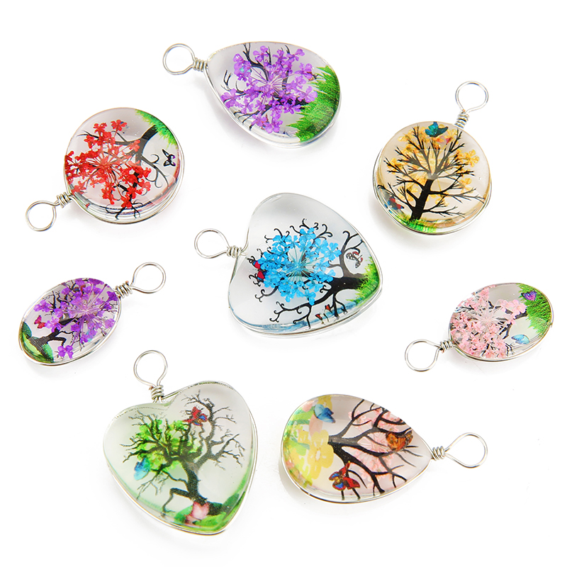 จี้คริสตัลรูปต้นไม้หลากสี 5 ชิ - Jewelry Making Beginners บทวิจารณ์และราคา