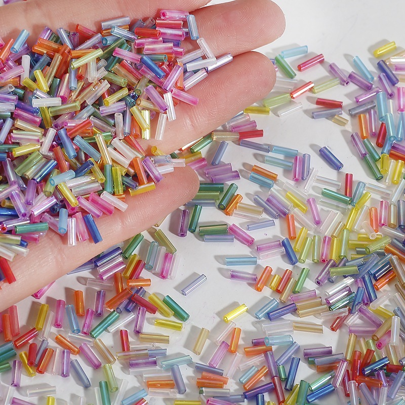 ลูกปัดคริสตัลรูปทรงข้าว 2x7 มม - Seed Bead Tube บทวิจารณ์และราคา